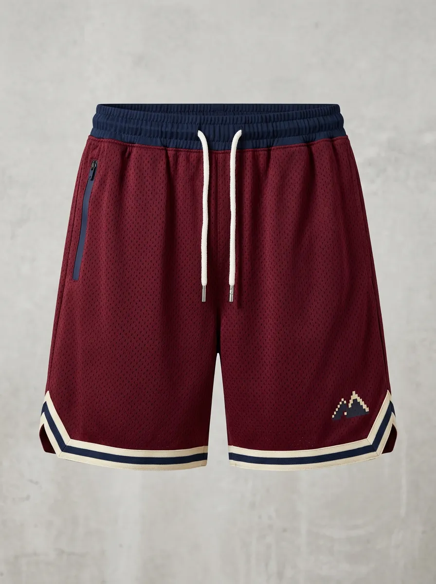 Sporty Mountain Graphic Collection Men's Basketball Shorts