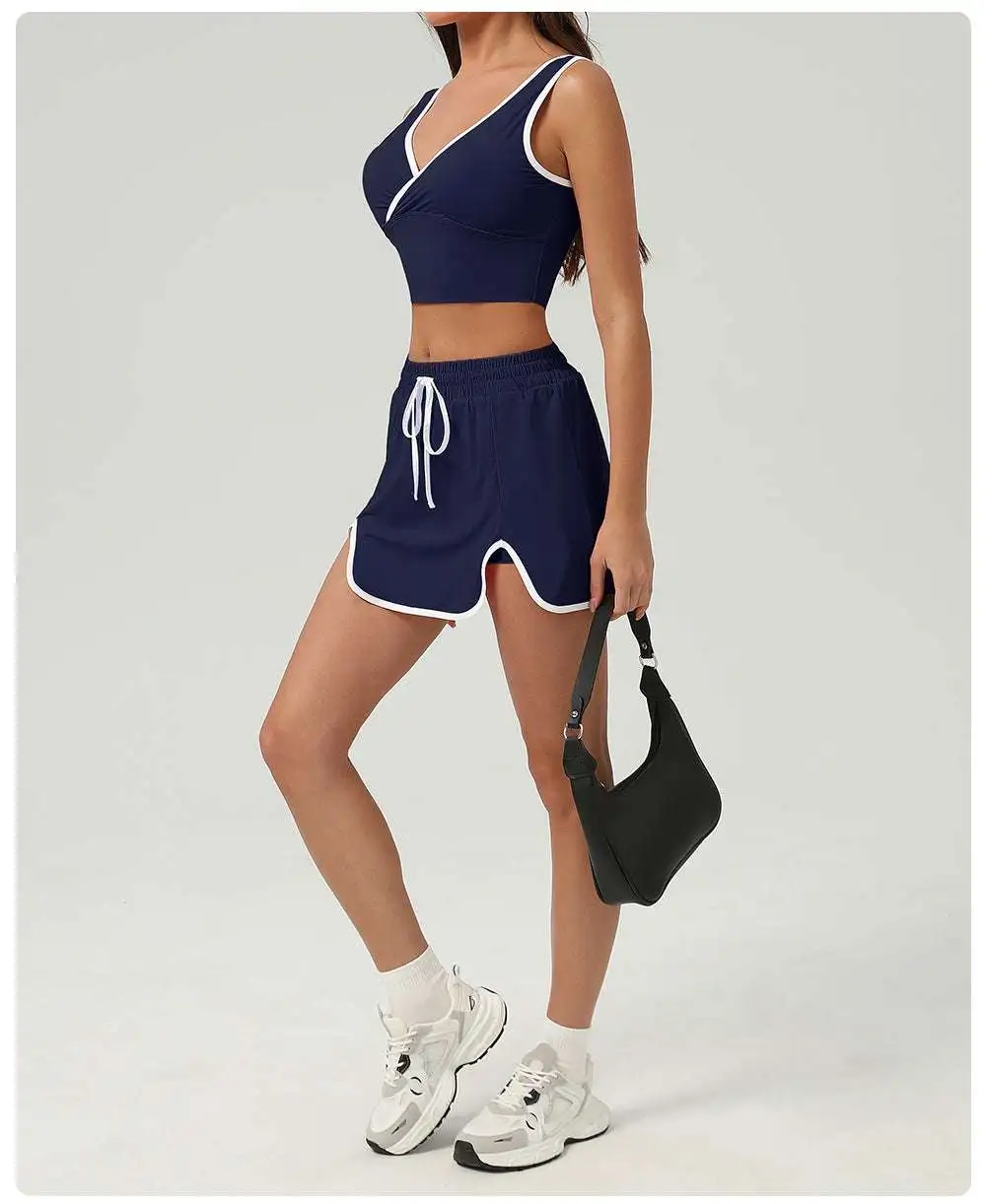 Sleeveless Tennis Top, Vest and Skort Active Set