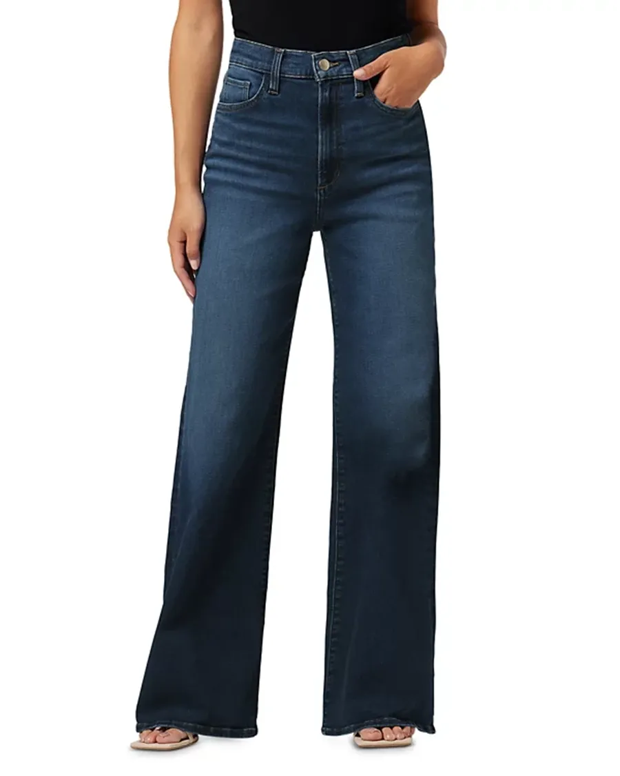 High Rise Wide Leg Stretch Jeans
