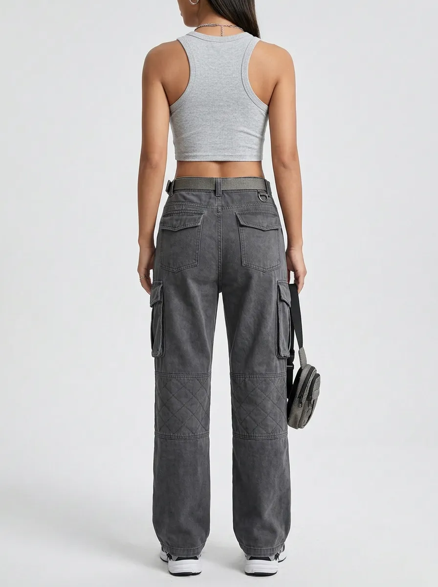 Flexible Multi Pocket Fit Women's Multi Pocket Cargo Pants
