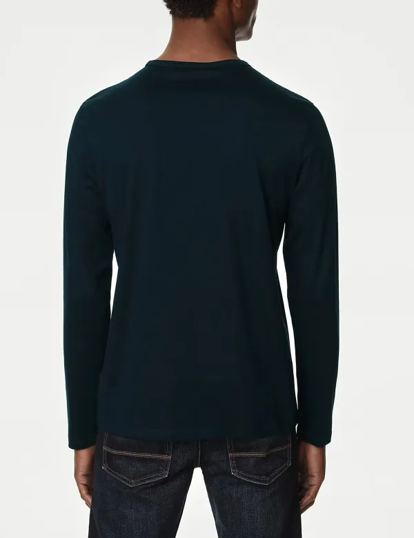 Pure Cotton Long Sleeve T-Shirt