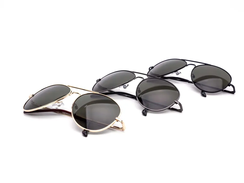 12-Pack Classy Metal Aviator Mirror Sunglasses