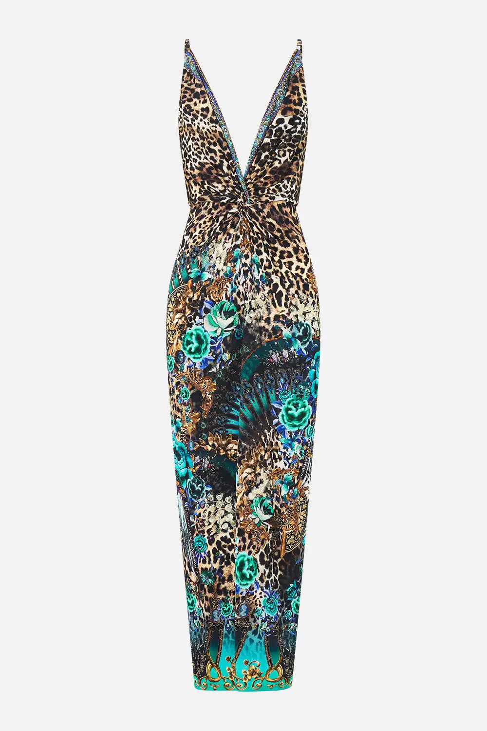 Strappy Dress with Twist Front
