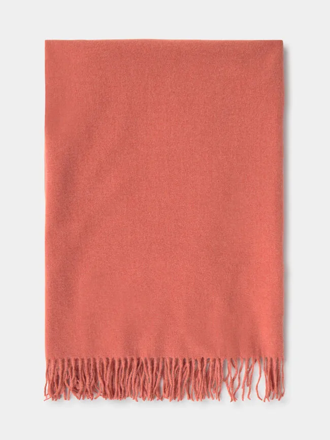 Basic Scarf Camel With Fringed