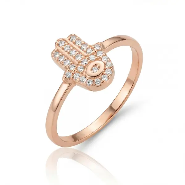 Hamsa Evil Eye Ring