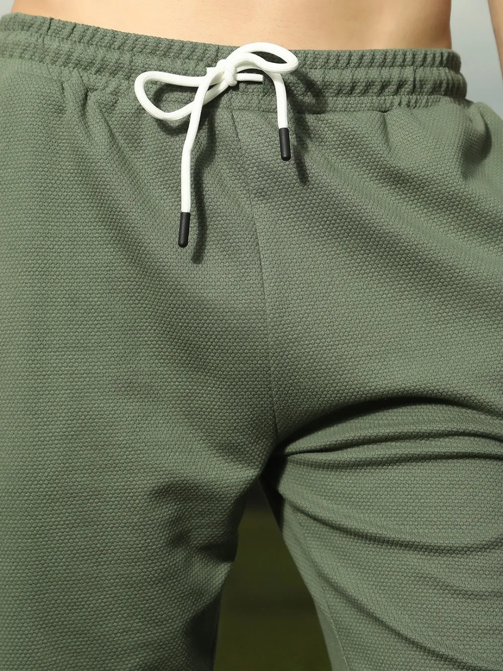 Green Retro Striped Shorts Sets