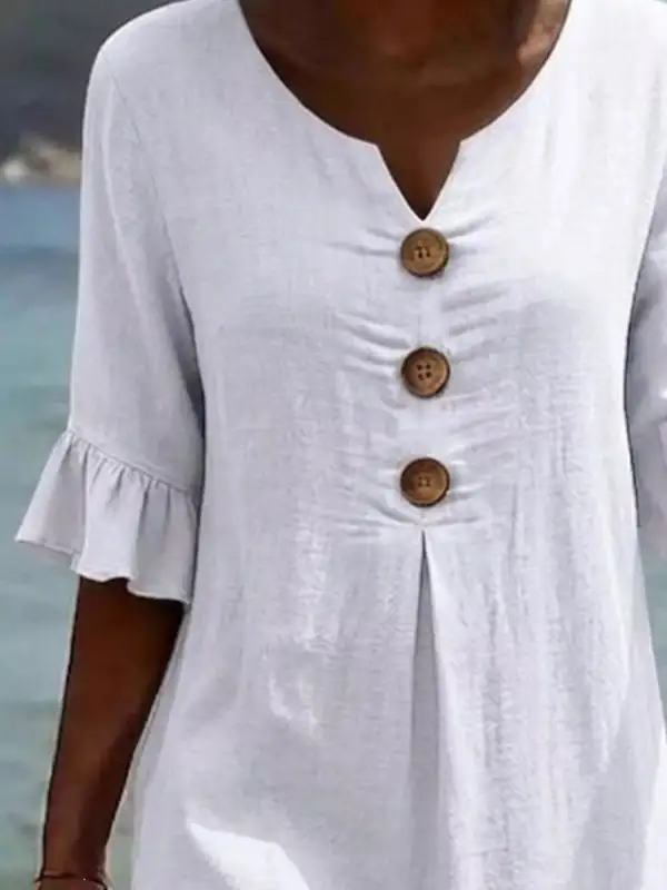Ruffle Sleeve Midi Dress