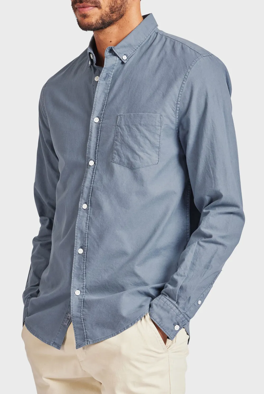 Vintage Oxford Button Down Long Sleeve Shirt