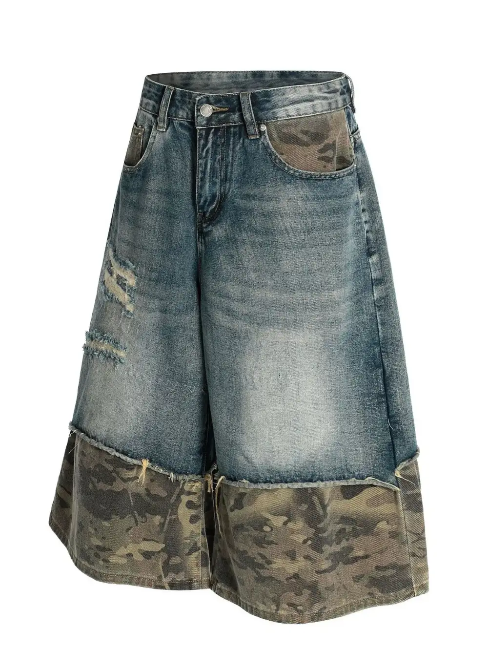 Resort Cotton Blend Casual Shorts
