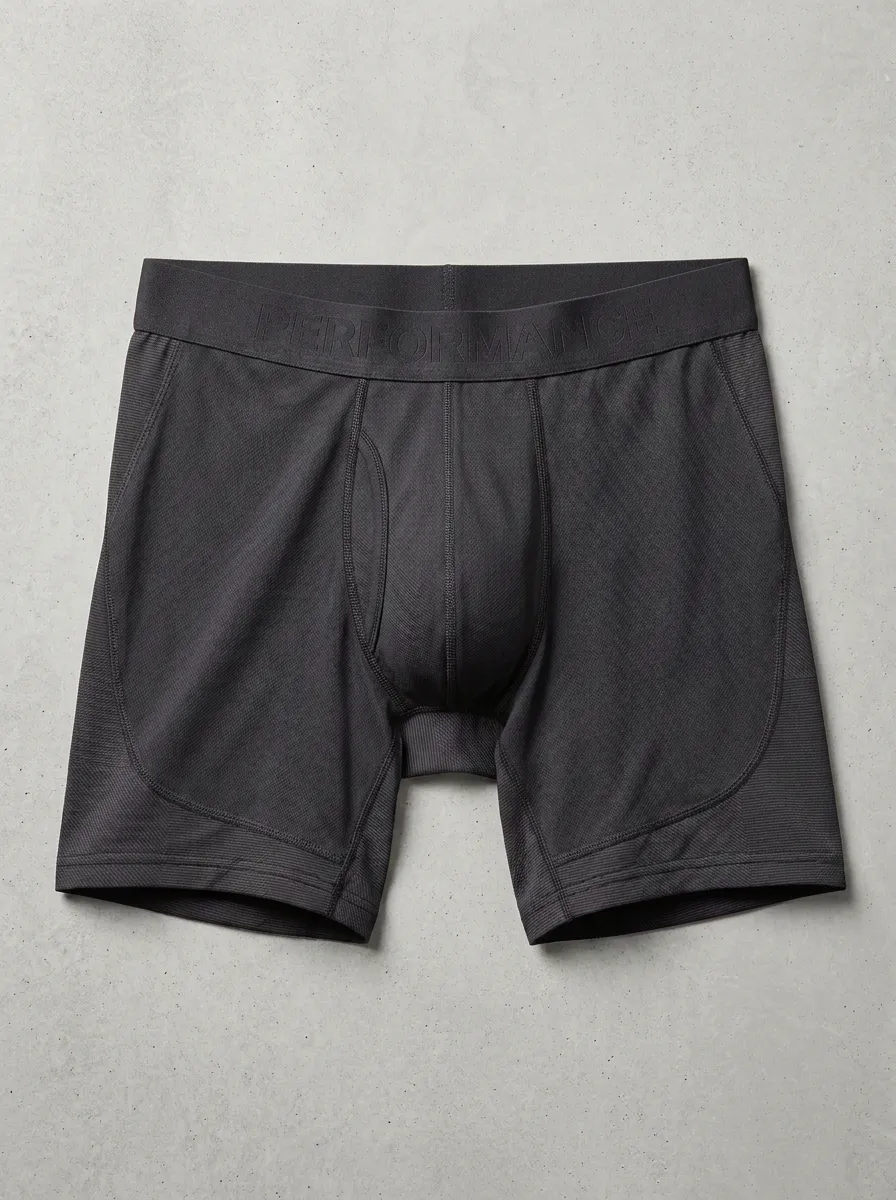 Men's Performance Athletic Mesh Printed Boxer Briefs