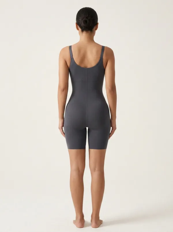 Refined Zip-Front Tummy-Control Women's Zip-Front Shaping Bodysuit