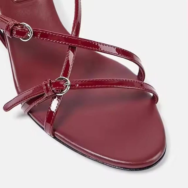 Marielle Round Toe Kitten Heel Sandals