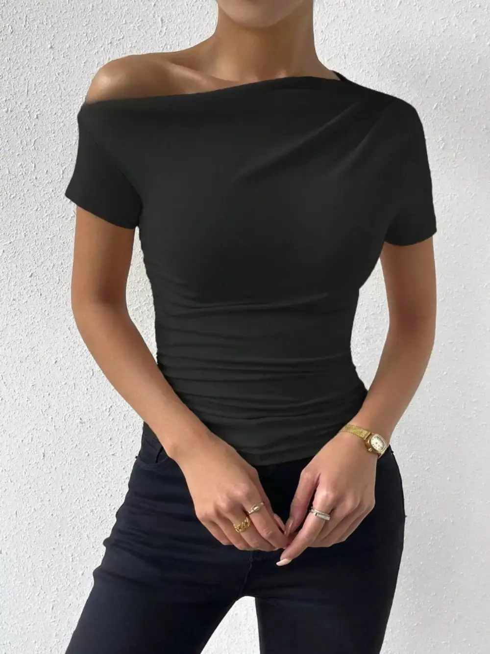 Easy-Wear Refined Short-Sleeve T-Shirt