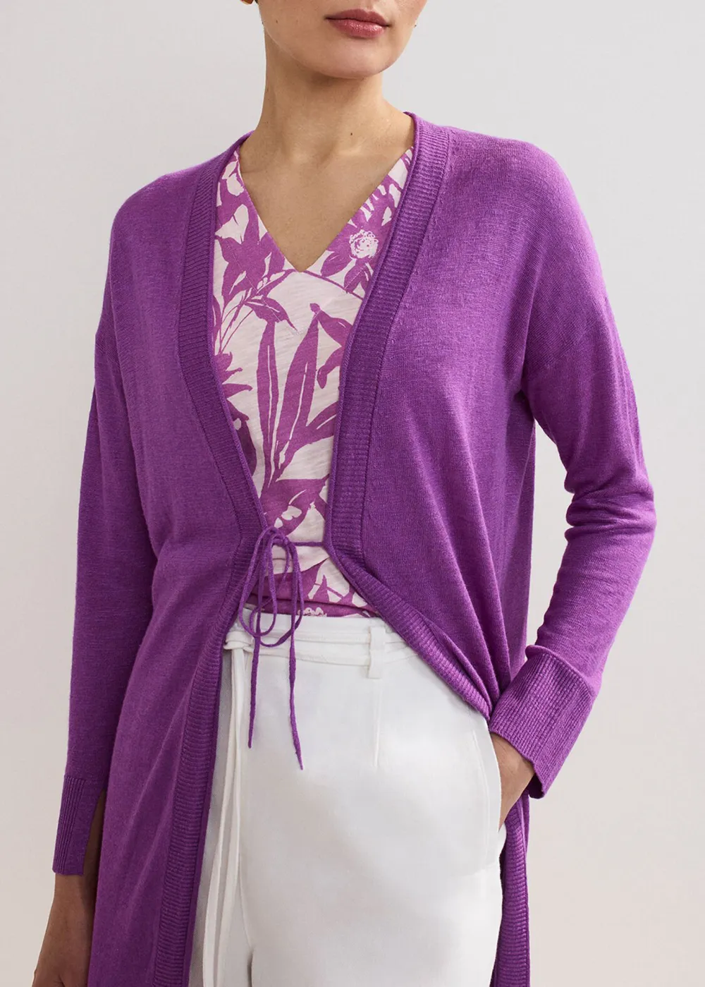 Long-Sleeved Women's Knitted Cardigan