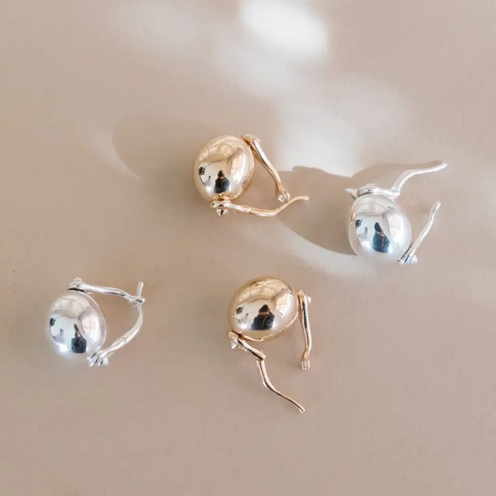 Spinning Ellipse Hinge Earrings