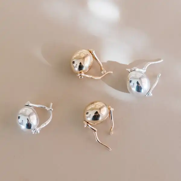 Spinning Ellipse Hinge Earrings