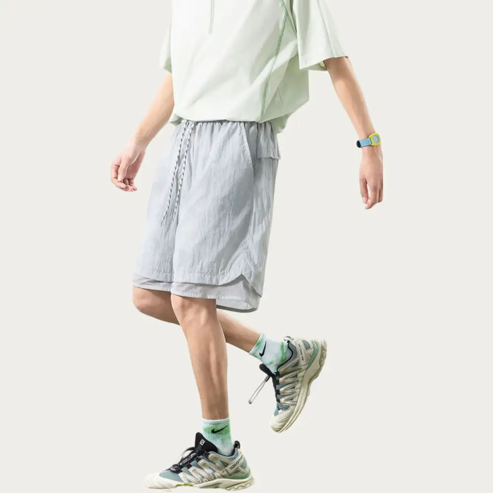 Drawstring Lightweight Mesh Men's Athletic Shorts