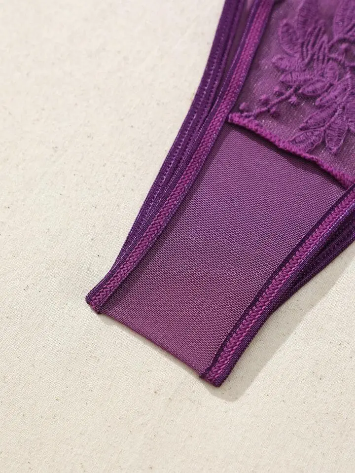 Sculpted Sheer Lingerie Set