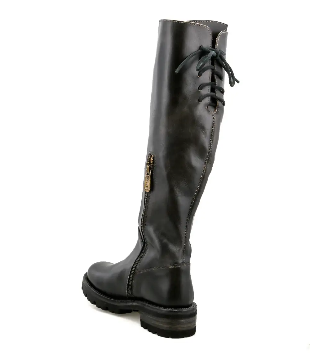Side-Zip Lace-Up Distressed Everyday Boots