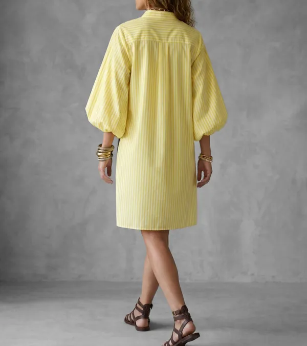 High Low Long Sleeve Asymmetric Buttoned Contrast Color Printed Split Joint