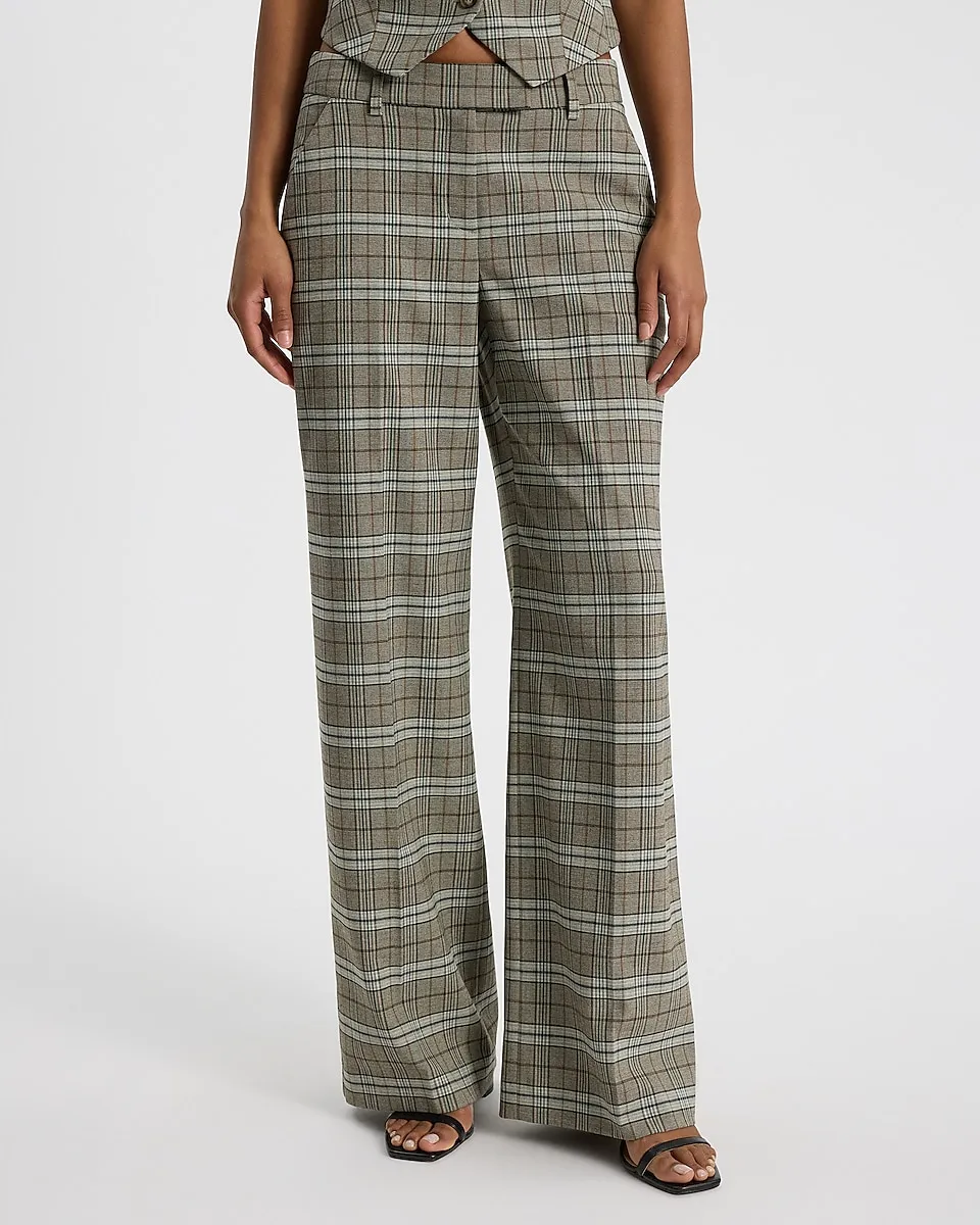 Plaid Blazer Vest + Plaid Relaxed Trouser Pant