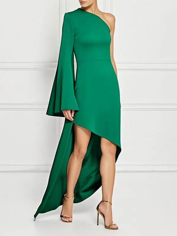 Sleeves Long Maxi Dress