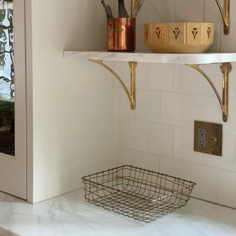 Brass Wire Drawer Basket