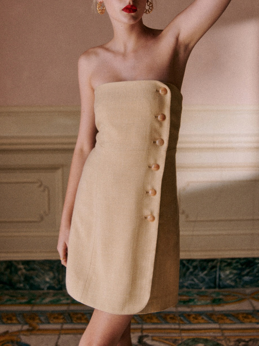 Sleeveless One Piece Mini Dresses