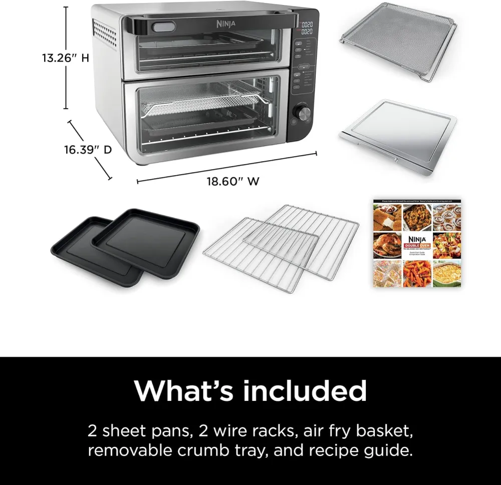 Ninja DCT451 12-in-1 Smart Double Oven with FlexDoor