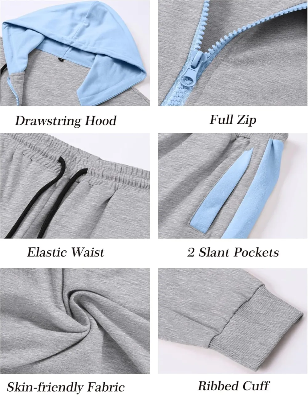 Men's Tracksuit 2 Piece Full Zip Set