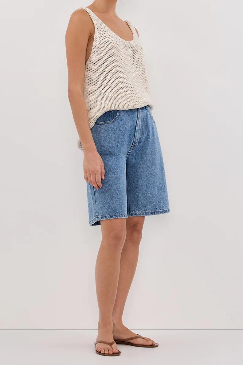 BLUE BERMUDA DENIM SHORT