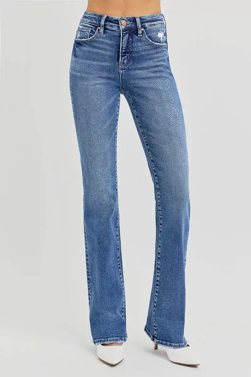 Classic High Rise Straight Jeans