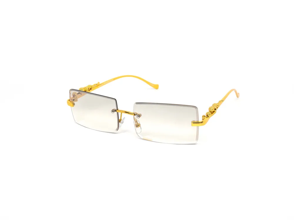 12-Pack Rimless Cat-Eye Gradient Sunglasses