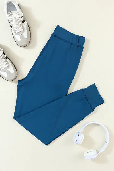 Relaxed Drawstring Pocketed Jogger Pants