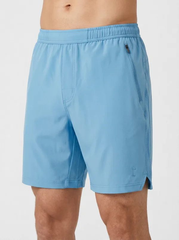 Classic Flag-Motif Golf Athletic Shorts