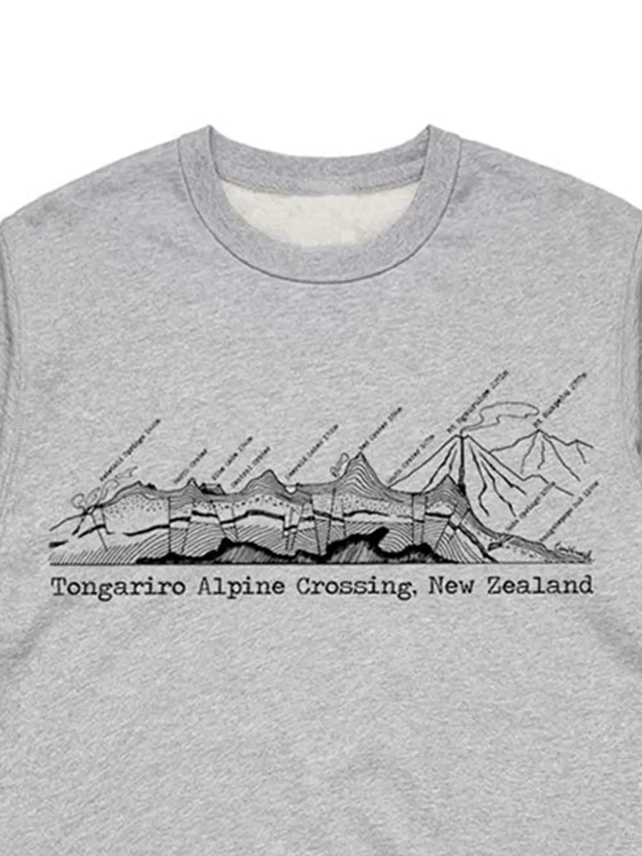 Fashion Tongariro Over-Land Pattern Versatile Casual Sportswear Shirt