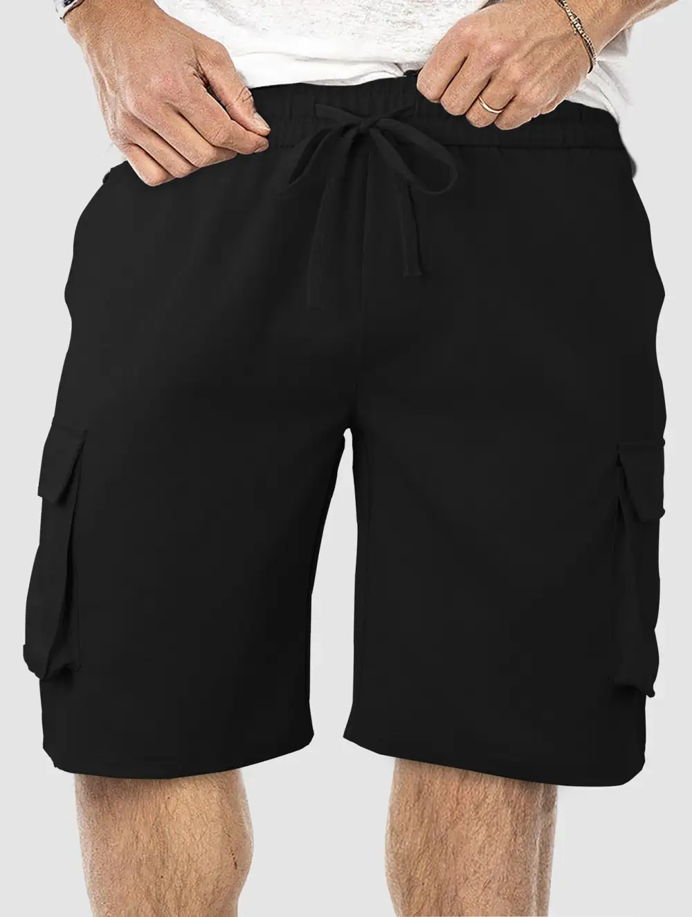 Men's Comfortable Multi Pocket Cargo Shorts for Travel and Leisure