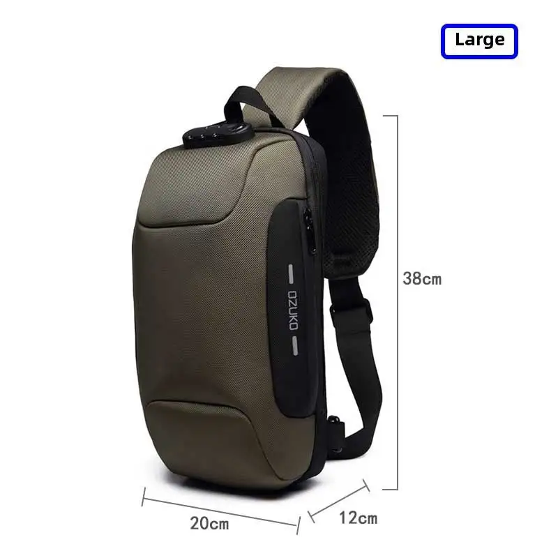 Water Resistant Utility Crossbody Chest Bag