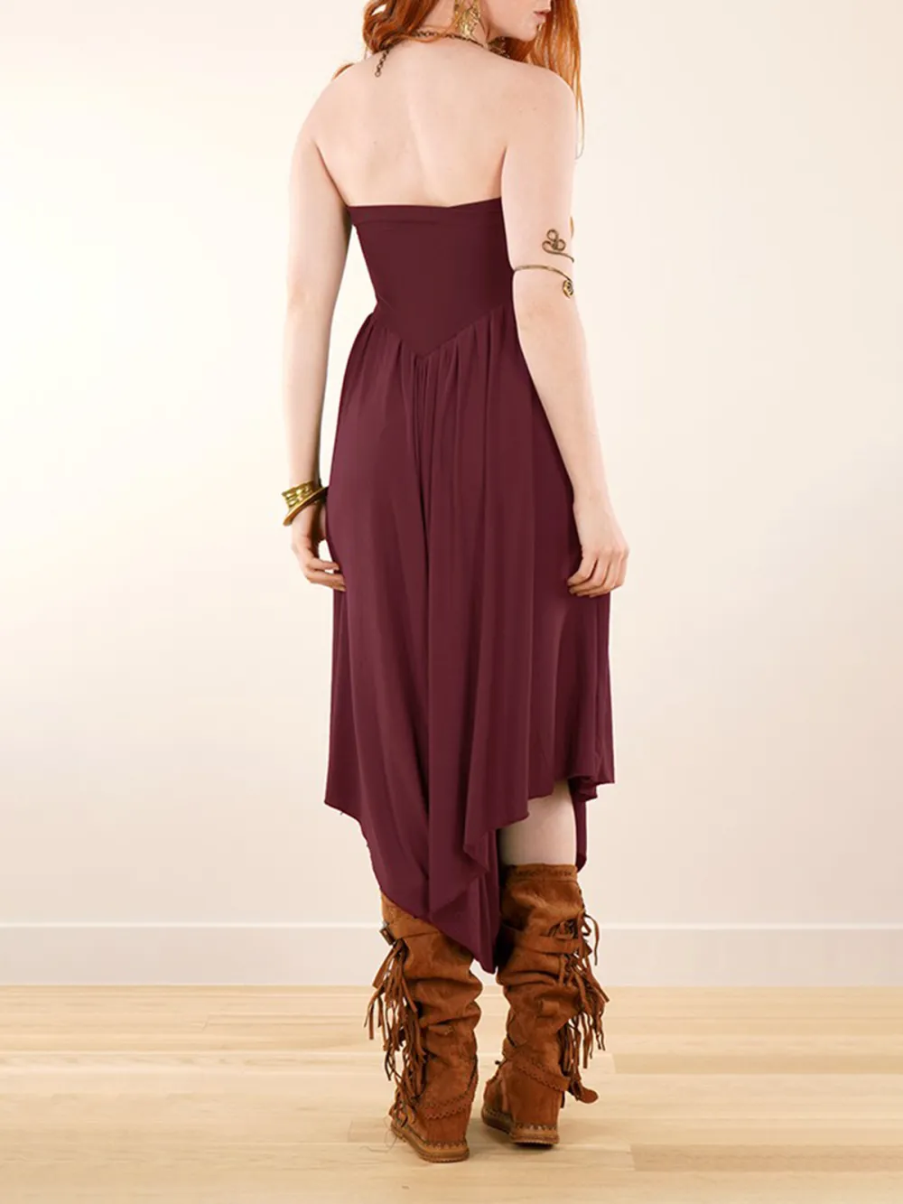 Skirted Harem Pant 2in1 Maxi Dress