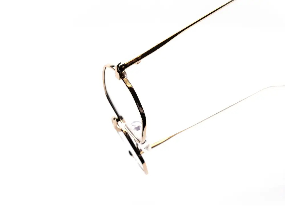 12-Pack Slim Metal Hexagon Blue Light Glasses