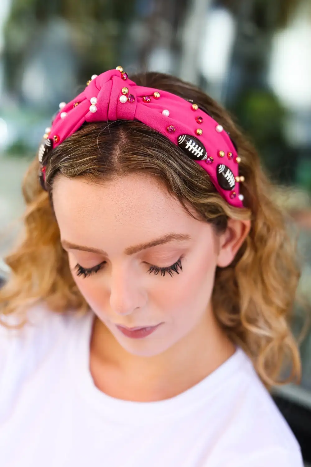 Top Knot Game Day Hair Headband