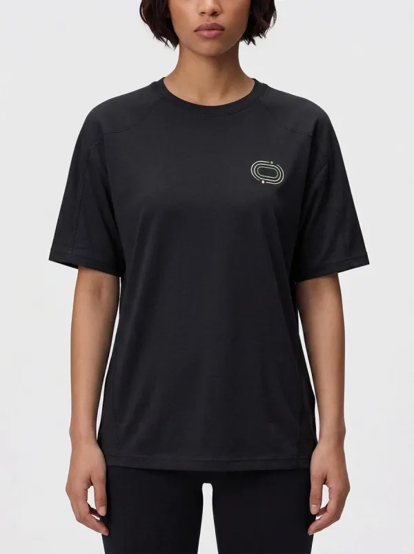 Women's Circular Chest Graphic Relaxed Raglan T-Shirt