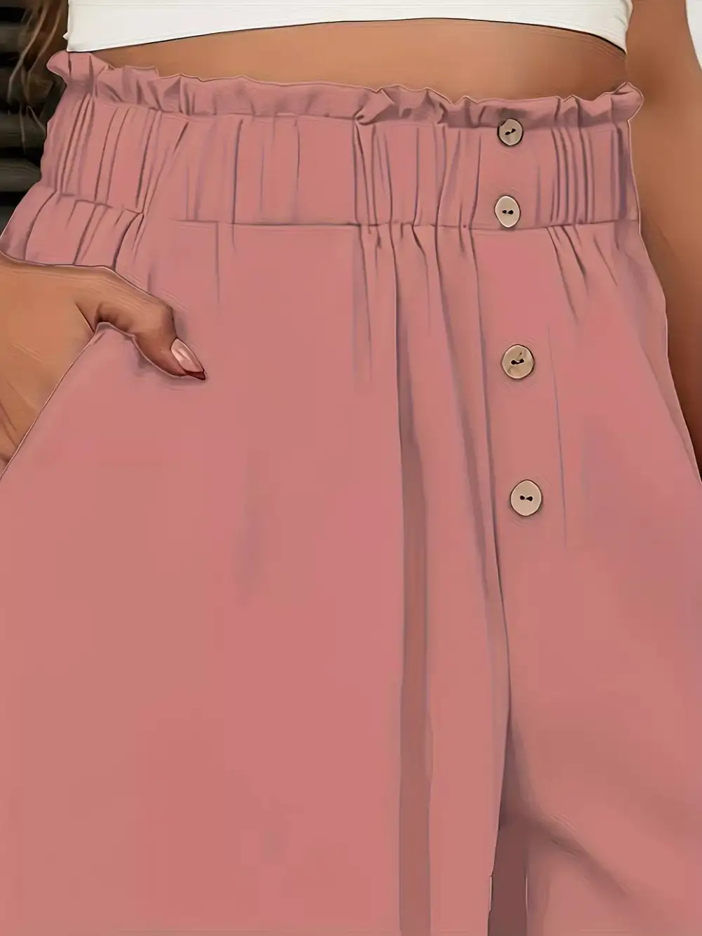 Flowy High Waist Wide Leg Pants