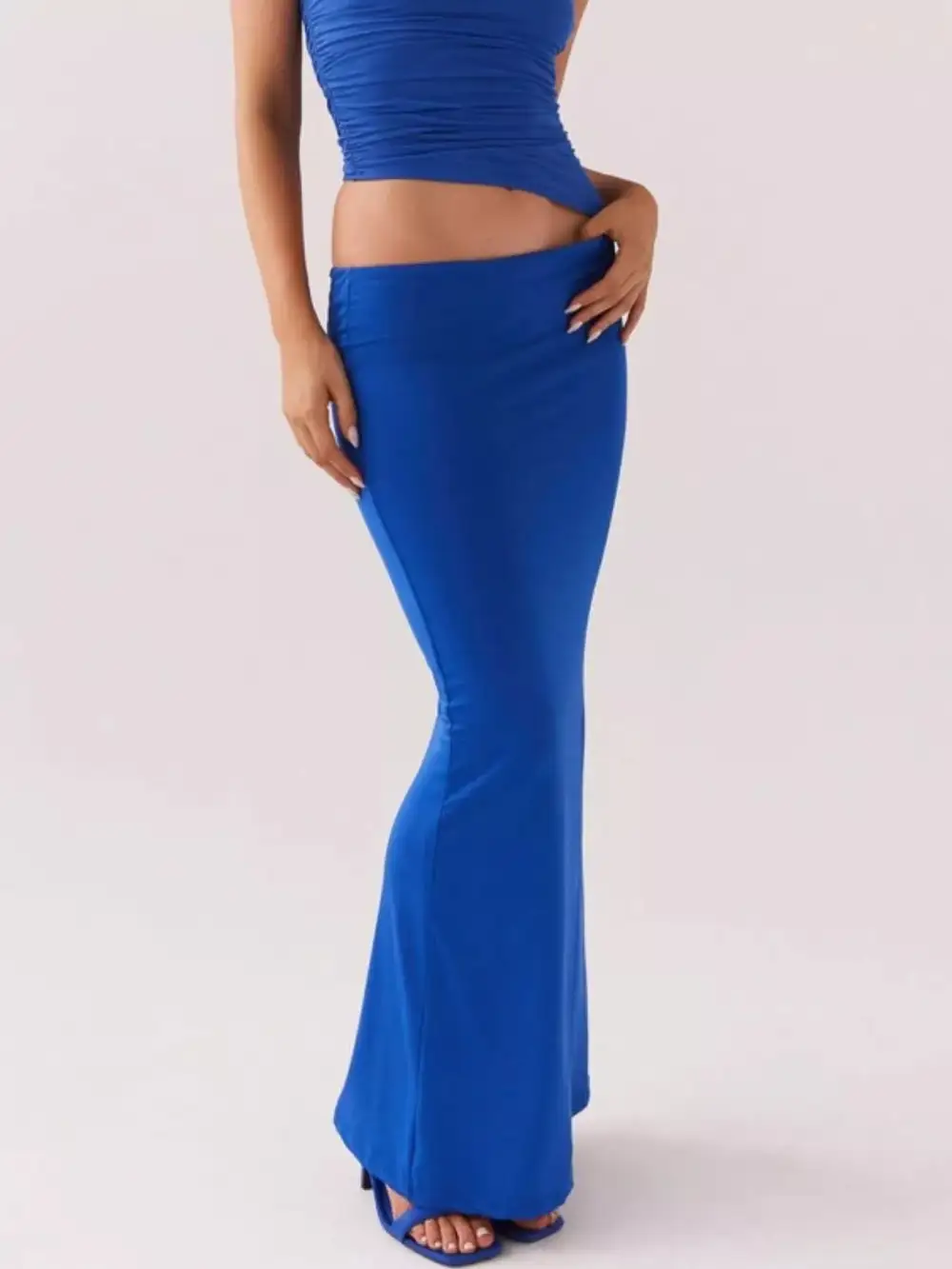 One Shoulder Ruched Coordinated Set