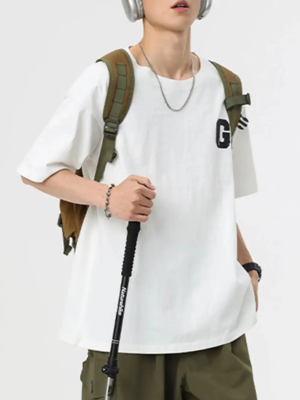 Round-Neck Half-Sleeve T-Shirt