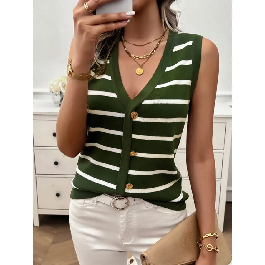 V Neck Knit Tank