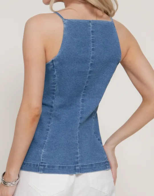 Cropped Vest Tee