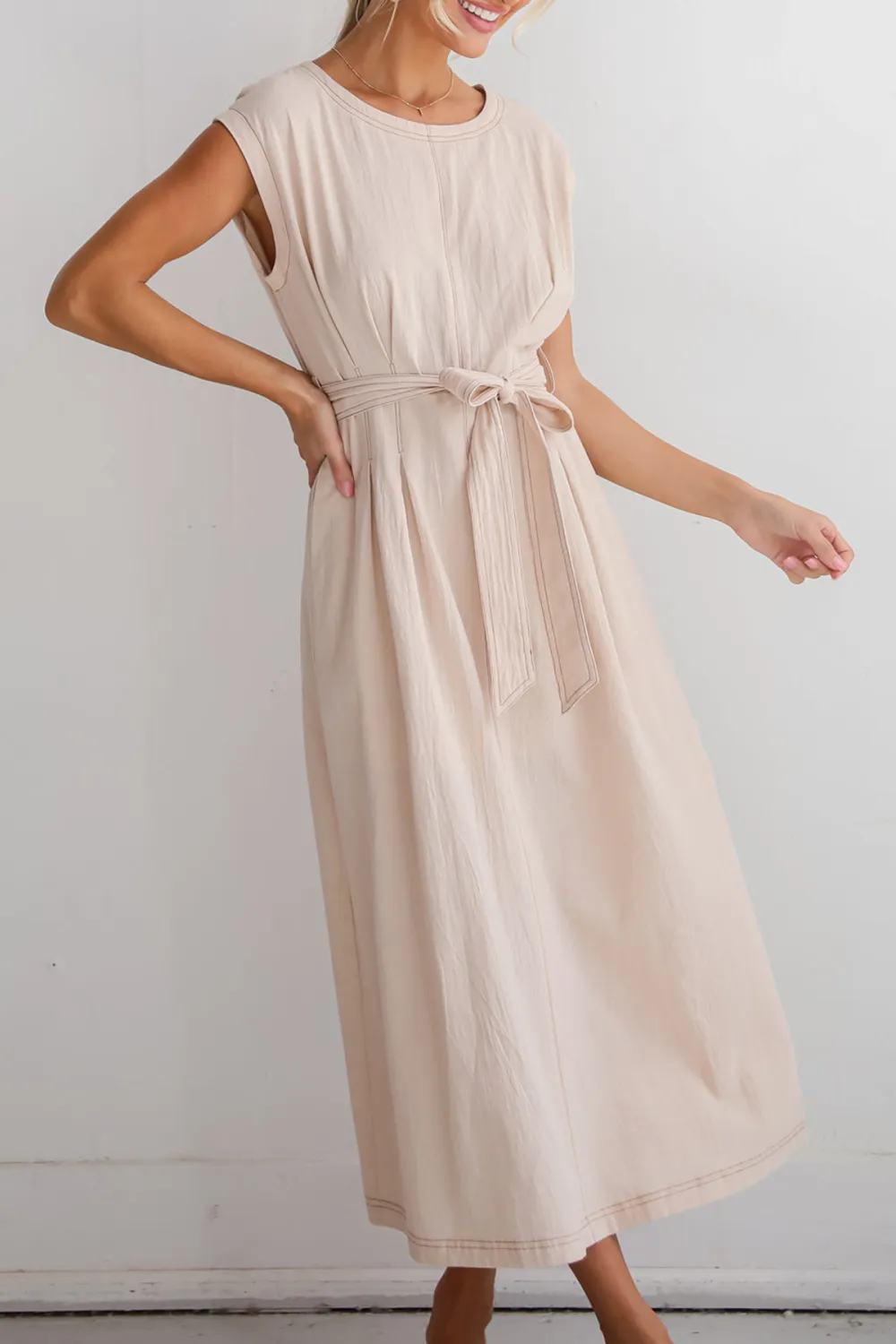 Natural Midi Dress