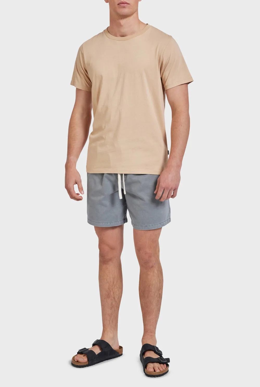Gray Garment Dyed Shorts