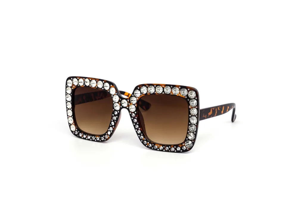 12-Pack Square Gradient Assorted Sunglasses